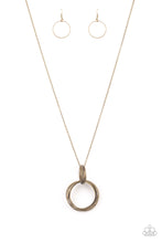 Load image into Gallery viewer, oak-sisters-jewelry-my-ears-are-ringing-brass-necklace-paparazzi-accessories-by-lisa
