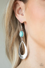 Load image into Gallery viewer, Paparazzi 🔆 Badlands Baby - Blue Earrings
