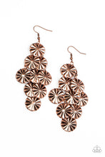 Load image into Gallery viewer, oak-sisters-jewelry-star-spangled-shine-copper-earrings-paparazzi-accessories-by-lisa
