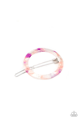 oak-sisters-jewelry-in-the-round-purple-hair clip-paparazzi-accessories-by-lisa