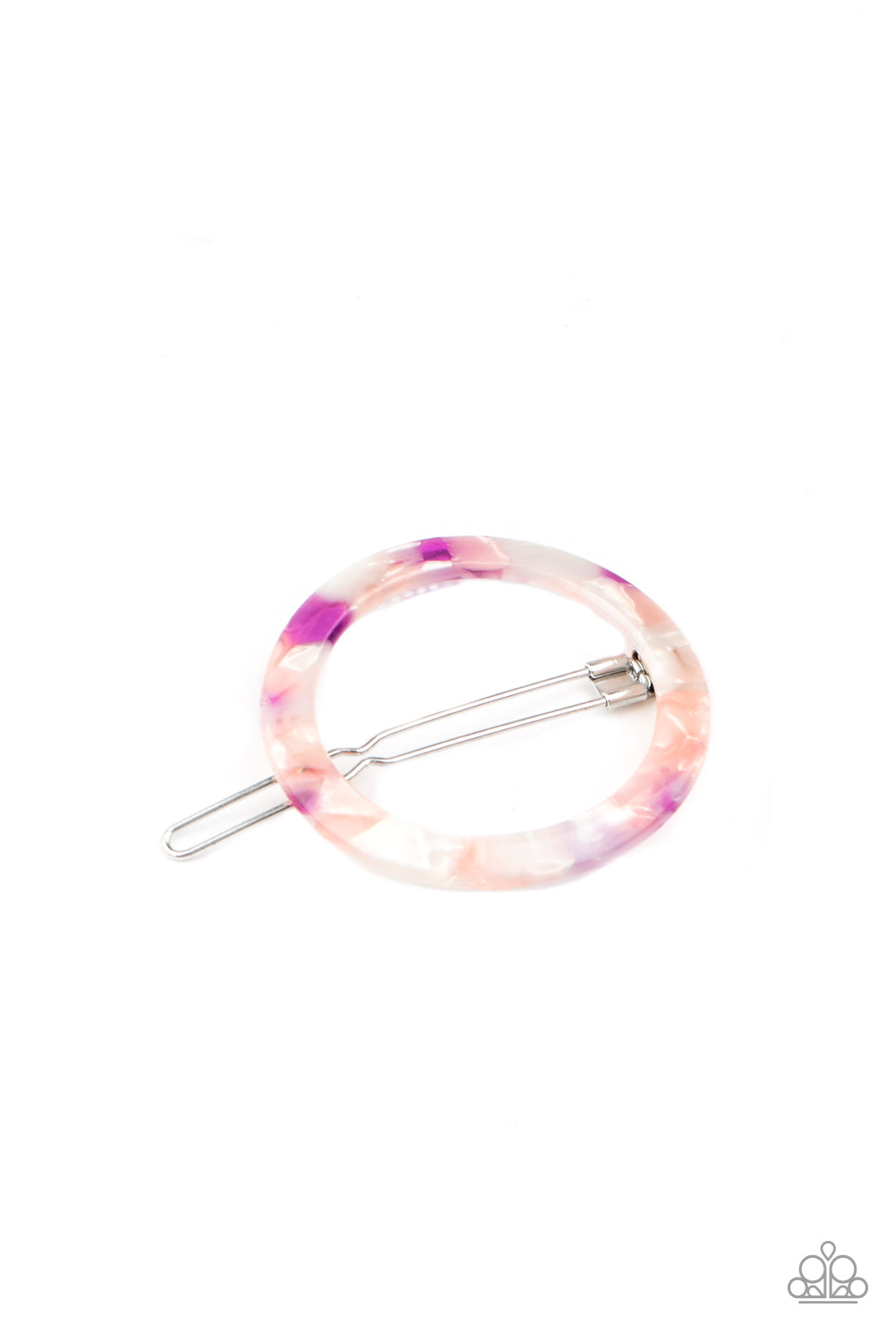 oak-sisters-jewelry-in-the-round-purple-hair clip-paparazzi-accessories-by-lisa