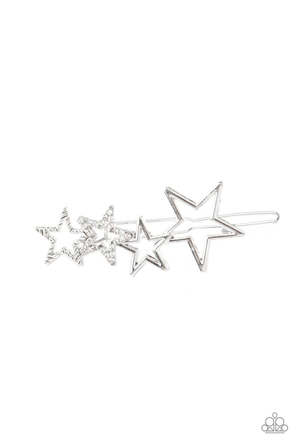 oak-sisters-jewelry-from-star-to-finish-white-hair clip-paparazzi-accessories-by-lisa