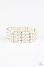 Load image into Gallery viewer, oak-sisters-jewelry-stacked-to-the-top-white-bracelet-paparazzi-accessories-by-lisa
