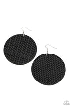 Load image into Gallery viewer, oak-sisters-jewelry-weave-your-mark-black-earrings-paparazzi-accessories-by-lisa
