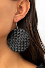 Load image into Gallery viewer, Paparazzi 🔆 WEAVE Your Mark - Black Earrings
