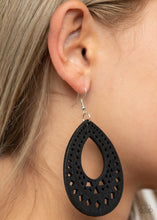 Load image into Gallery viewer, Paparazzi 🔆 Belize Beauty - Black Earrings
