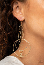 Load image into Gallery viewer, Paparazzi 🔆 Running Circles Around You - Gold Earrings
