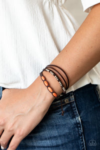 Paparazzi 🔆 My Beach House is Your Beach House - Orange Bracelet