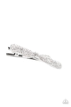 Load image into Gallery viewer, Paparazzi 🔆 BOW Your Top Twinkle - White Hair Clip
