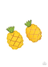 Load image into Gallery viewer, oak-sisters-jewelry-pineapple-of-my-eye-yellow-hair clip-paparazzi-accessories-by-lisa
