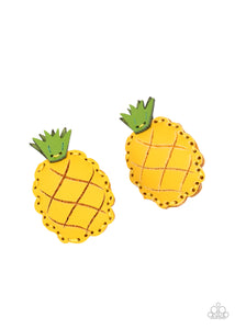 oak-sisters-jewelry-pineapple-of-my-eye-yellow-hair clip-paparazzi-accessories-by-lisa