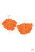 Load image into Gallery viewer, oak-sisters-jewelry-macrame-mamba-orange-earrings-paparazzi-accessories-by-lisa
