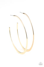 Load image into Gallery viewer, oak-sisters-jewelry-flatlined-gold-earrings-paparazzi-accessories-by-lisa
