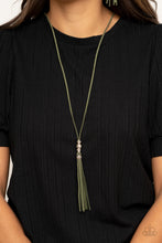 Load image into Gallery viewer, Paparazzi 🔆 Hold My Tassel - Green Necklace
