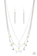 Load image into Gallery viewer, oak-sisters-jewelry-wandering-wonder-yellow-necklace-paparazzi-accessories-by-lisa
