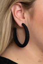 Load image into Gallery viewer, Paparazzi 🔆 TWINE and Dine - Black Earrings
