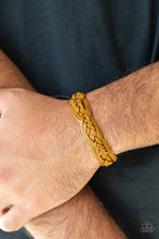 Load image into Gallery viewer, Paparazzi 🔆 Too Close To HOMESPUN - Yellow Bracelet
