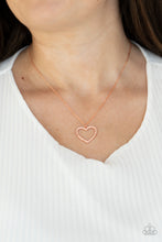 Load image into Gallery viewer, Paparazzi 🔆 GLOW by Heart - Copper Necklace
