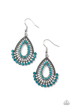 Load image into Gallery viewer, oak-sisters-jewelry-castle-collection-blue-earrings-paparazzi-accessories-by-lisa
