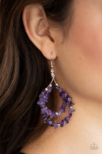 Load image into Gallery viewer, Paparazzi 🔆 Canyon Rock Art - Purple Earrings
