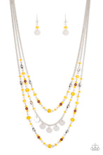 Load image into Gallery viewer, oak-sisters-jewelry-step-out-of-my-aura-yellow-necklace-paparazzi-accessories-by-lisa
