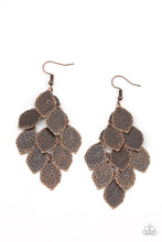 Load image into Gallery viewer, oak-sisters-jewelry-loud-and-leafy-copper-earrings-paparazzi-accessories-by-lisa
