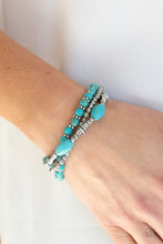 Load image into Gallery viewer, Paparazzi 🔆Sahara Sanctuary - Blue Bracelet
