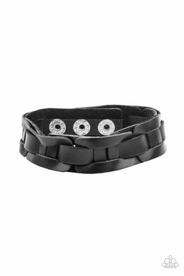 oak-sisters-jewelry-garage-band-grunge-black-bracelet-paparazzi-accessories-by-lisa