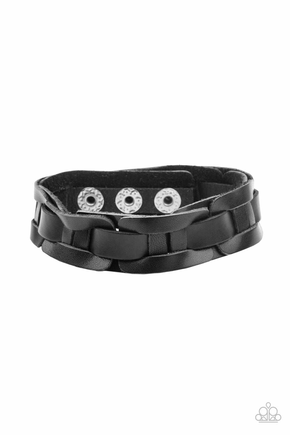 oak-sisters-jewelry-garage-band-grunge-black-bracelet-paparazzi-accessories-by-lisa