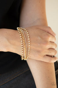 Paparazzi 🔆 Brilliantly Beaming - Gold Bracelet