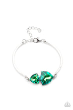 Load image into Gallery viewer, oak-sisters-jewelry-deep-space-shimmer-green-bracelet-paparazzi-accessories-by-lisa
