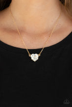 Load image into Gallery viewer, Paparazzi 🔆 She Works HEART For The Money - Gold Necklace
