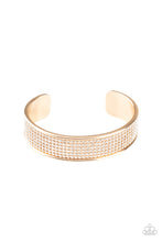 Load image into Gallery viewer, oak-sisters-jewelry-cant-believe-your-ice-gold-bracelet-paparazzi-accessories-by-lisa

