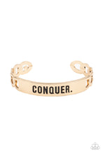 Load image into Gallery viewer, oak-sisters-jewelry-conquer-your-fears-gold-mens bracelet-paparazzi-accessories-by-lisa
