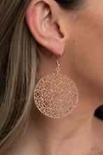 Load image into Gallery viewer, Paparazzi 🔆 Metallic Mosaic - Rose Gold Earrings

