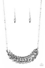 Load image into Gallery viewer, oak-sisters-jewelry-flight-of-fanciness-silver-necklace-paparazzi-accessories-by-lisa
