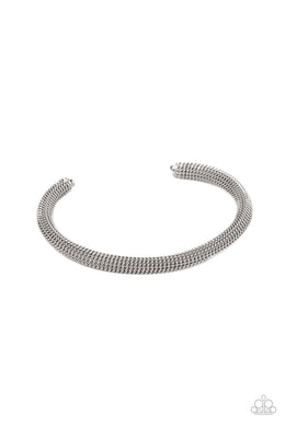 oak-sisters-jewelry-metro-machiavellian-silver-mens bracelet-paparazzi-accessories-by-lisa