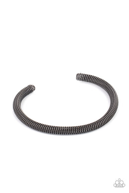 oak-sisters-jewelry-metro-machiavellian-black-mens bracelet-paparazzi-accessories-by-lisa