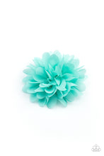 Load image into Gallery viewer, oak-sisters-jewelry-blossom-blowout-blue-hair clip-paparazzi-accessories-by-lisa
