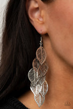 Load image into Gallery viewer, Paparazzi 🔆 Limitlessly Leafy - Silver Earrings
