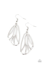 Load image into Gallery viewer, oak-sisters-jewelry-turn-into-a-butterfly-silver-earrings-paparazzi-accessories-by-lisa
