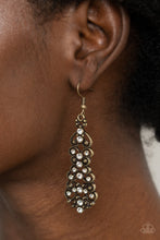 Load image into Gallery viewer, Paparazzi 🔆 Diva Decorum - Brass Earrings
