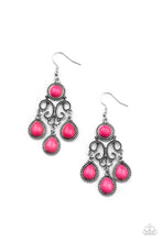 Load image into Gallery viewer, oak-sisters-jewelry-canyon-chandelier-pink-earrings-paparazzi-accessories-by-lisa
