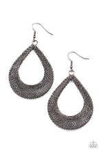 Load image into Gallery viewer, oak-sisters-jewelry-a-hot-mesh-black-earrings-paparazzi-accessories-by-lisa
