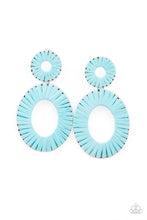 Load image into Gallery viewer, oak-sisters-jewelry-foxy-flamenco-blue-post earrings-paparazzi-accessories-by-lisa
