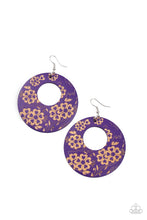 Load image into Gallery viewer, oak-sisters-jewelry-galapagos-garden-party-purple-earrings-paparazzi-accessories-by-lisa
