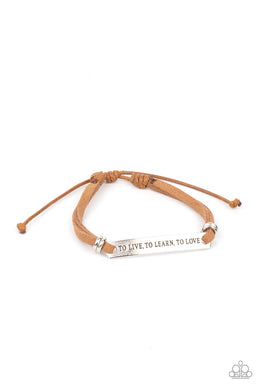 oak-sisters-jewelry-to-live-to-learn-to-love-brown-paparazzi-accessories-by-lisa
