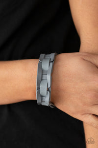 Paparazzi 🔆Garage Band Grunge - Silver Bracelet