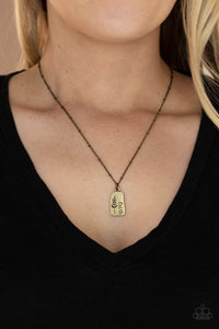 Paparazzi 🔆 Faith Over Fear - Brass Necklace