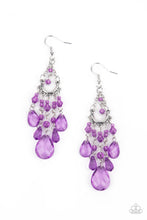Load image into Gallery viewer, oak-sisters-jewelry-paid-vacation-purple-earrings-paparazzi-accessories-by-lisa
